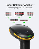 BCST-21-AI AI Bluetooth Barcode Scanner with APP/SDK & Extrem lange Übertragungsdistanz - Inateck Office DE
