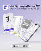 BCST-21-AI AI Bluetooth Barcode Scanner with APP/SDK & Extrem lange Übertragungsdistanz - Inateck Office DE