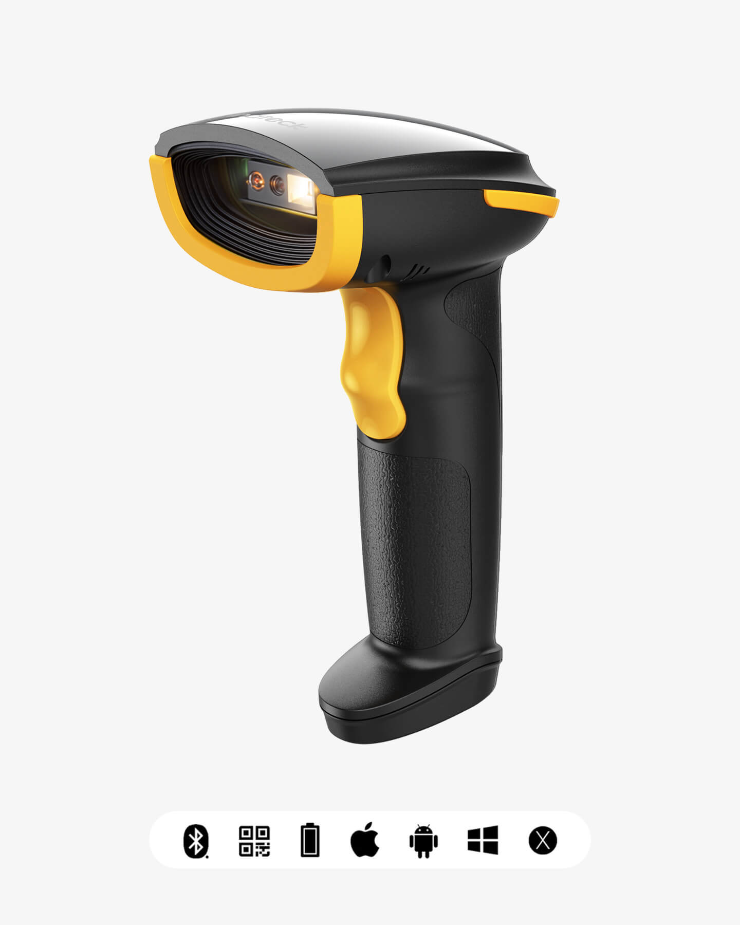 Inateck BCST-46 Bluetooth-barcodescanner, 1D, 2D, QR, draadloos, 2,4 GHz, draagbare laserscanner, mini-scanner met app en SDK Inateck BCST-46 Bluetooth-barcodescanner, 1D, 2D, QR, draadloos, 2,4 GHz, draagbare laserscanner, mini-scanner met app en SDK
