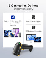 BCST-36 2D Bluetooth Barcode Scanner mit APP/SDK mit Barcode Scanner Ladestation - Inateck Office DE