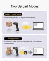BCST-36 2D Bluetooth Barcode Scanner mit APP/SDK mit Barcode Scanner Ladestation - Inateck Office DE