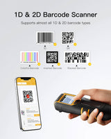 BCST-47 Bluetooth Tragbarer 2D Barcode Scanner mit Bildschirm & APP und SDK - Inateck Office DE