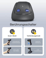 BCST-560B Inateck Barcode Scanner Kabellose, QR Code Scanner mit Smart Base, 1D/2D, Unterstützt App SDK - Inateck Office DE