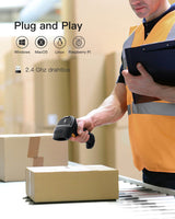 BCST-60 1D Barcodescanner mit 2.4GHz, kabellos bis 35m - Inateck Office DE