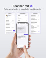 AI Barcode Scanner Bluetooth 1D Scanner, mit APP und SDK, BCST-70 AI - Inateck Office DE
