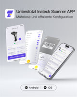 AI Barcode Scanner Bluetooth 1D Scanner, mit APP und SDK, BCST-70 AI - Inateck Office DE