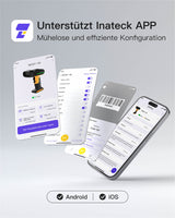BCST-75 Industrieller Bluetooth Barcode Scanner mit IP67 Wasser Staubdicht & APP SDK - Inateck Office DE