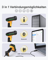 BCST-75S Industrieller 2D Bluetooth Barcode Scanner mit IP67 Wasser Staubdicht & APP SDK - Inateck Office DE
