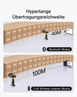 BCST-75S Industrieller 2D Bluetooth Barcode Scanner mit IP67 Wasser Staubdicht & APP SDK - Inateck Office DE