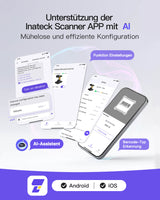 BCST-75S Industrieller 2D Bluetooth Barcode Scanner mit IP67 Wasser Staubdicht & APP SDK - Inateck Office DE