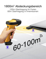 P6 AI 1D Barcodescanner mit 2.4GHz, kabellos bis 60m, 2600mAh-Akku - Inateck Office DE