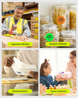 PR40 Bluetooth Thermo-Etikettendrucker, Kabelloser 4x6 Versandetikettendrucker - Inateck Office DE