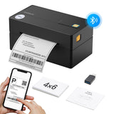 PR40 Mobile Thermo-Etiketten-drucker, Kabelloser 4x6 Versandetiketten Drucker für Versandpakete - Inateck Office DE