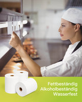 Officelab Thermopapier, 80mm breit, 70m lang, wasserfest, fett-und alkoholbeständig, 10Rollen, TP01004-10 - Inateck Office DE