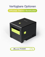 Officelab Thermopapier, 80mm breit, 70m lang, wasserfest, fett-und alkoholbeständig, 10Rollen, TP01004-10 - Inateck Office DE