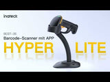 BCST-35 1D/2D Bluetooth Barcode Scanner mit APP/SDK & Extrem lange Übertragungsdistanz + BCST-S Barcodescannerständer