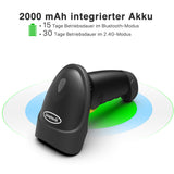 Inateck BCST-50 1D/2D Barcodescanner - 3 Verbindungsmöglichkeiten