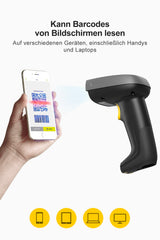 Inateck BCST-52 2D Barcodescanner - Kann Barcodes von Bildschirmen lesen