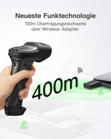 Inateck P6 Barcodescanner - Neueste Funktechnologie