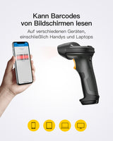 Inateck P6 Barcodescanner - Kann Barcodes von Bildschirmen lesen