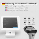 BCST-70 1D Barcodescanner, Bluetooth bis 35m + BS04001 Barcode Scanner Ladestation - Inateck Office DE