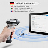 BCST-70 1D Barcodescanner, Bluetooth bis 35m + BS04001 Barcode Scanner Ladestation - Inateck Office DE