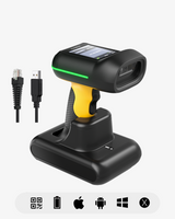 BCST-75D, IP66 Barcode Scanner Kabellos mit Display und Ladestation, 1D/2D/QR QR Code Scanner