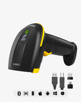 Hyper 310, Barcode Scanner Kabellos 1D mit Display, 3-in-1 mit Bluetooth
