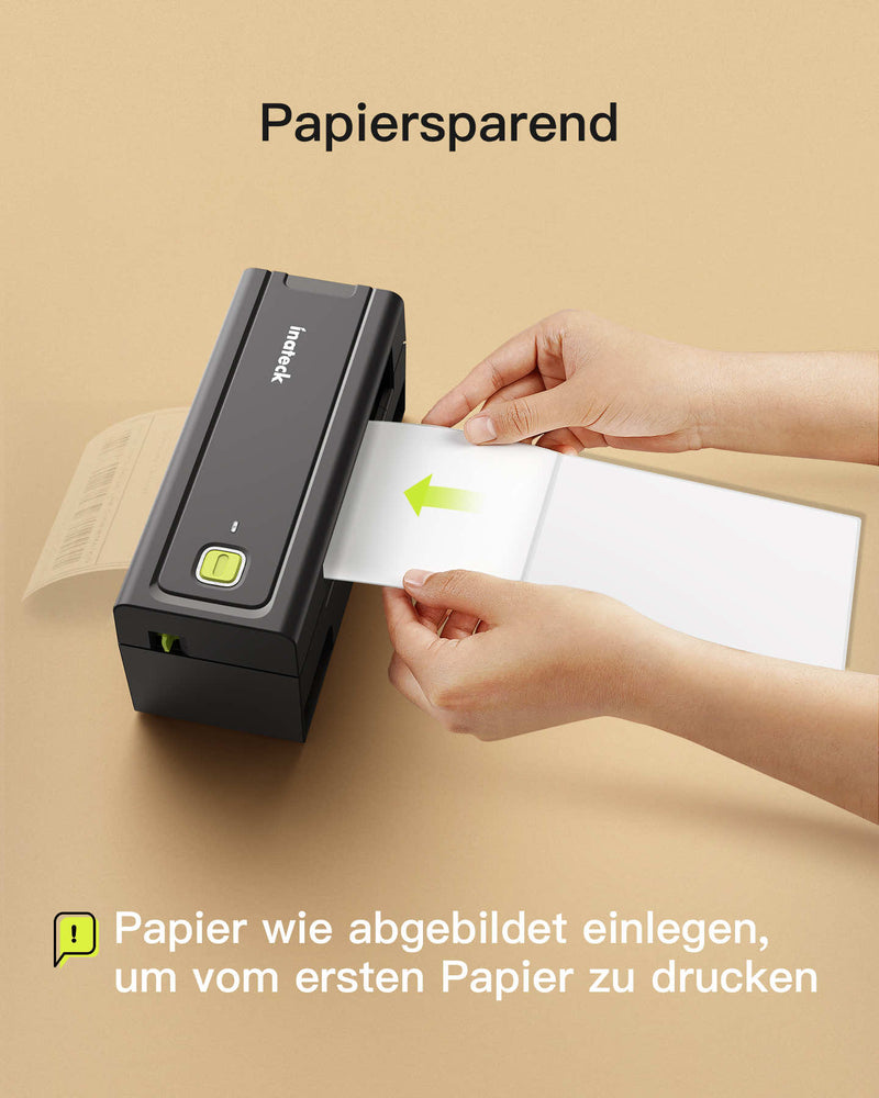 PR02001 Thermopapierdrucker für Mac/Windows, Universelle Etiketten nutzbar, schneller Druck, kompatibel mit Logistik- und Verkaufsplattformen - Inateck Office DE