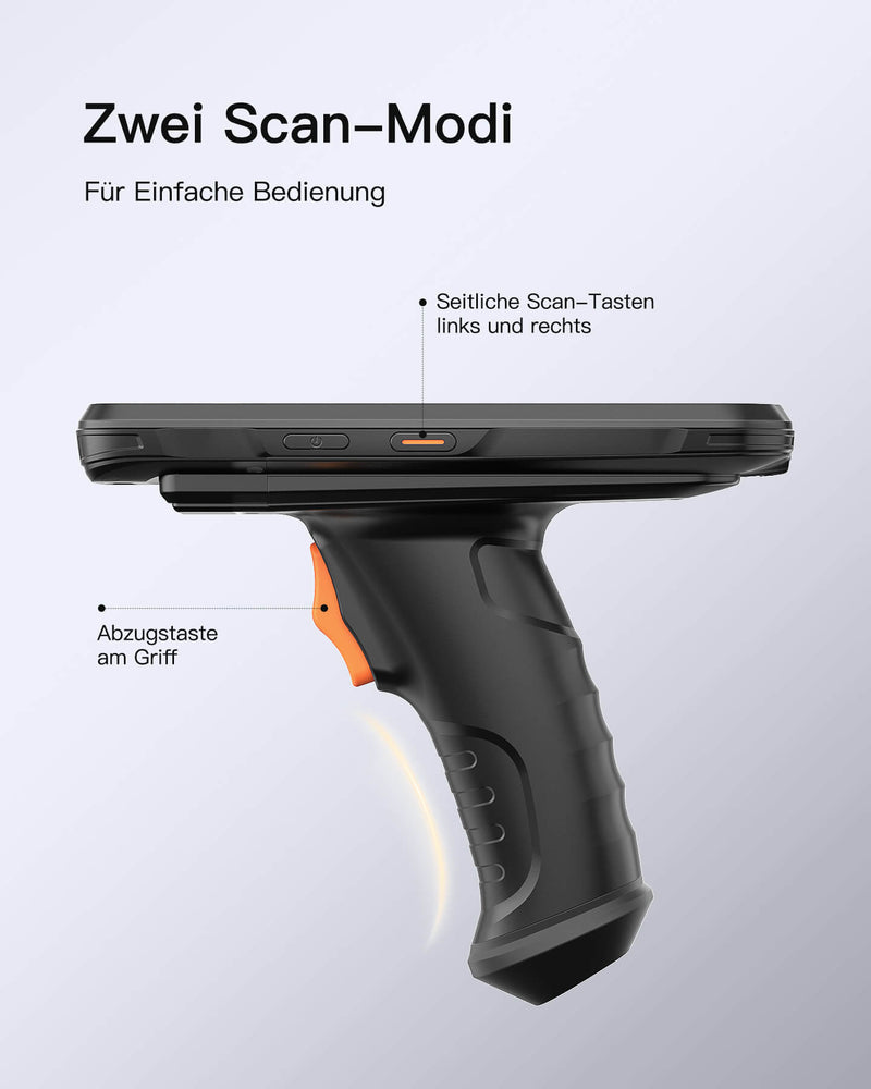 Mit Scanner AS501S Android 12 PDA Barcode Scanner Handheld Computer, 1D/2D Leser m ...