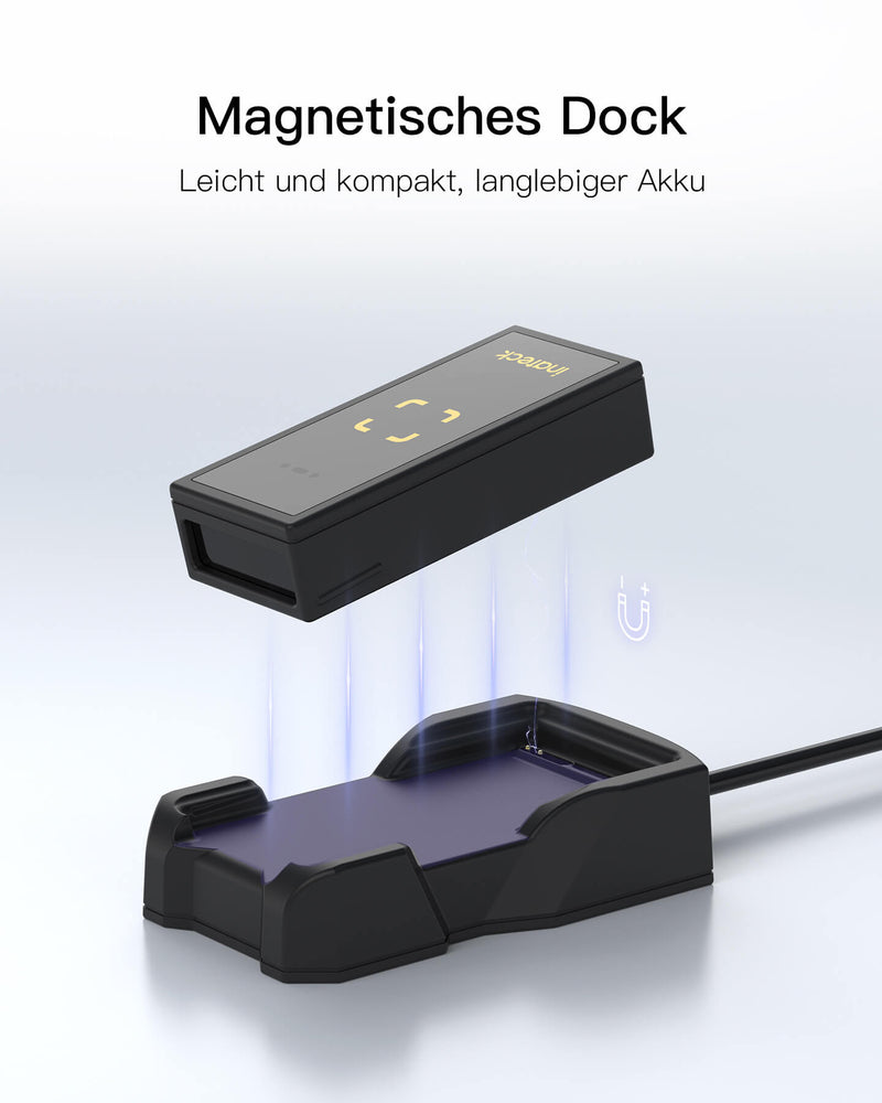 BCST-46 Mini Tragbarer 2D Kabellos Barcode-Scanner mit APP und SDK - Inateck Office DE