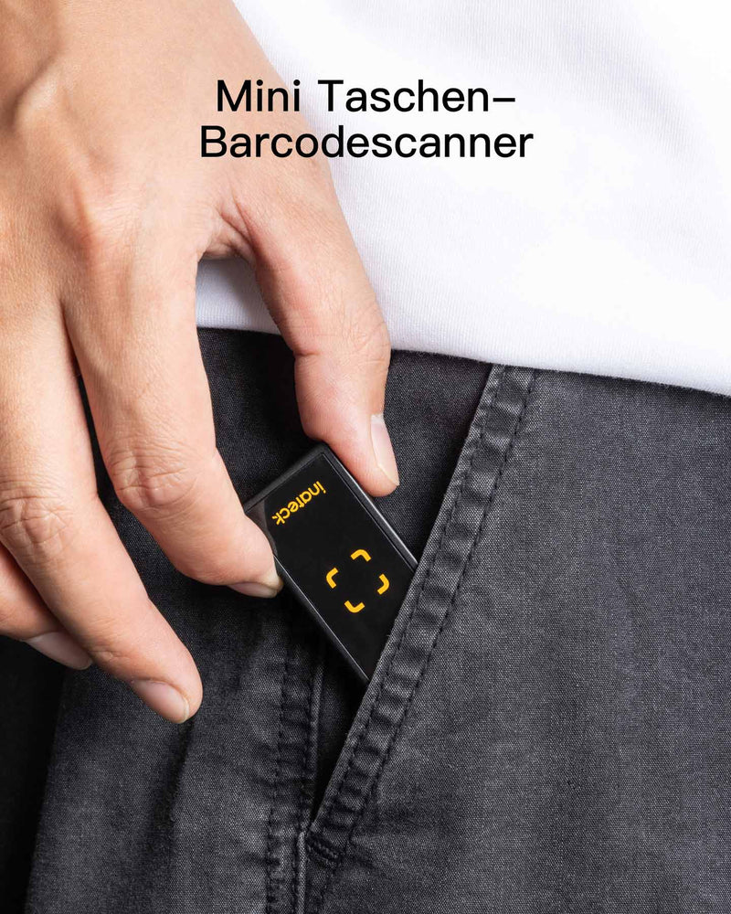 BCST-46 Mini Tragbarer 2D Kabellos Barcode-Scanner mit APP und SDK - Inateck Office DE