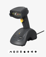BCST-560B Inateck 1D/2D Barcode Scanner Kabellose, QR Code Scanner mit Smart Base, Unterstützt App SDK