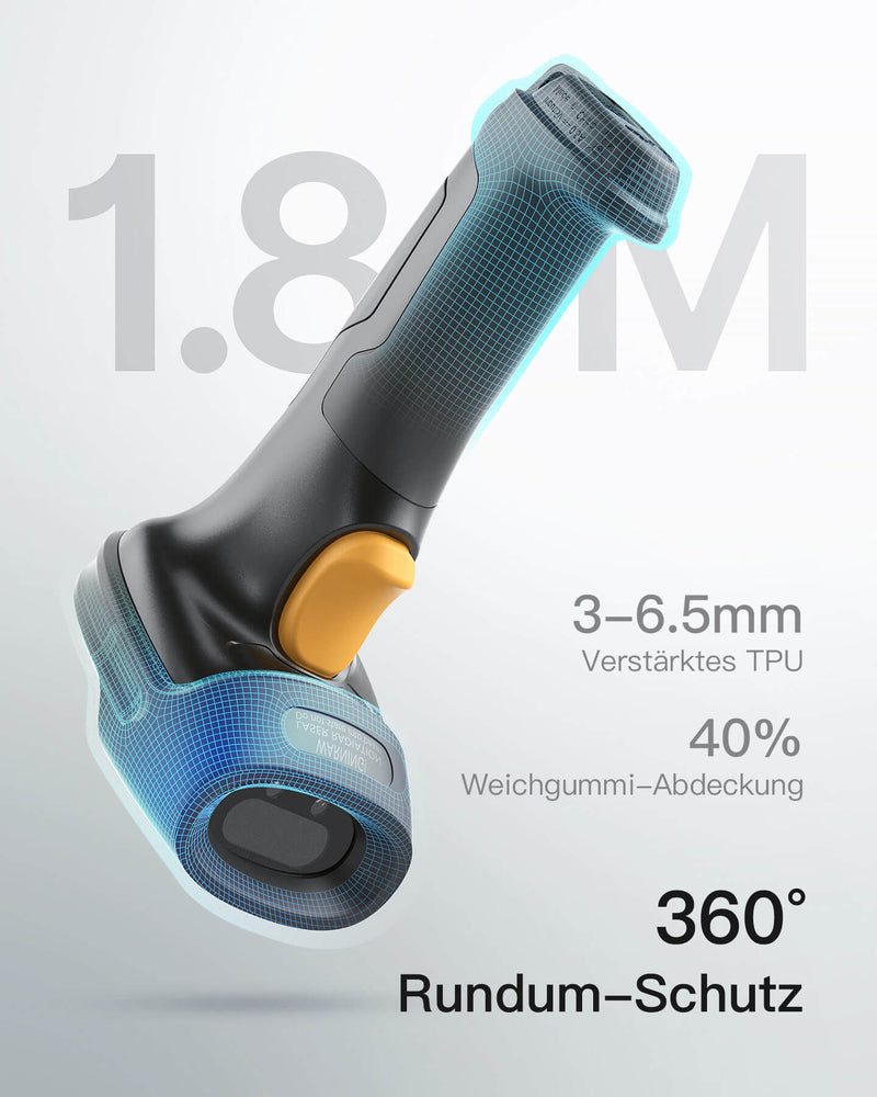 BCST-60 1D Barcodescanner mit 2.4GHz, kabellos bis 35m - Inateck Office DE