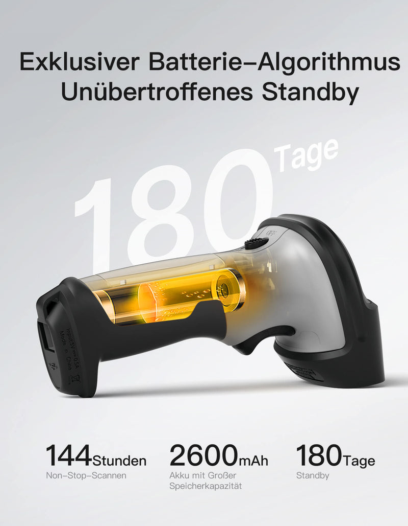 Inateck Barcodescanner 75S black (BCST-75S black) - kopen bij Inateck Barcodescanner 75S black (BCST-75S black) - kopen bij