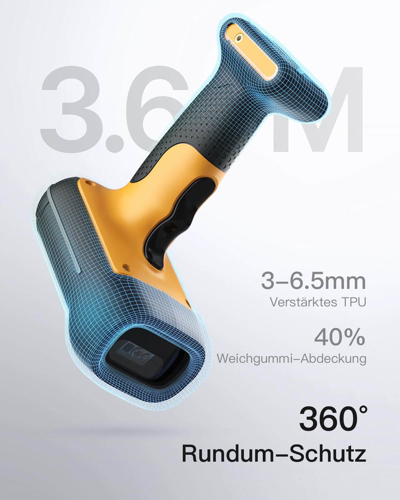 BCST-75 Industrieller Bluetooth Barcode Scanner mit IP67 Wasser Staubdicht & APP SDK - Inateck Office DE