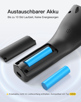 Nano460 QR Code Scanner Kabellos, Barcode Scanner 2D Bluetooth, mit USB und 2.4G, mit Abnehmbarem Akku