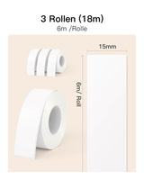 TP03002 Etikettenpapier, Wasser- und ölabweisendes Thermopapier, 3 Rollen/Box, kompatibel Etikettendrucker PR2003 - Inateck Office DE