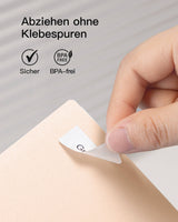 TP03002 Etikettenpapier, Wasser- und ölabweisendes Thermopapier, 3 Rollen/Box, kompatibel Etikettendrucker PR2003 - Inateck Office DE