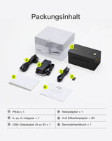 PR40 Bluetooth Thermo-Etikettendrucker, Kabelloser 4x6 Versandetikettendrucker  für Versandpakete, Kompatibel mit iPhone, Android, iPad, Windows, MacOS, Chrome, USPS - Inateck Office DE
