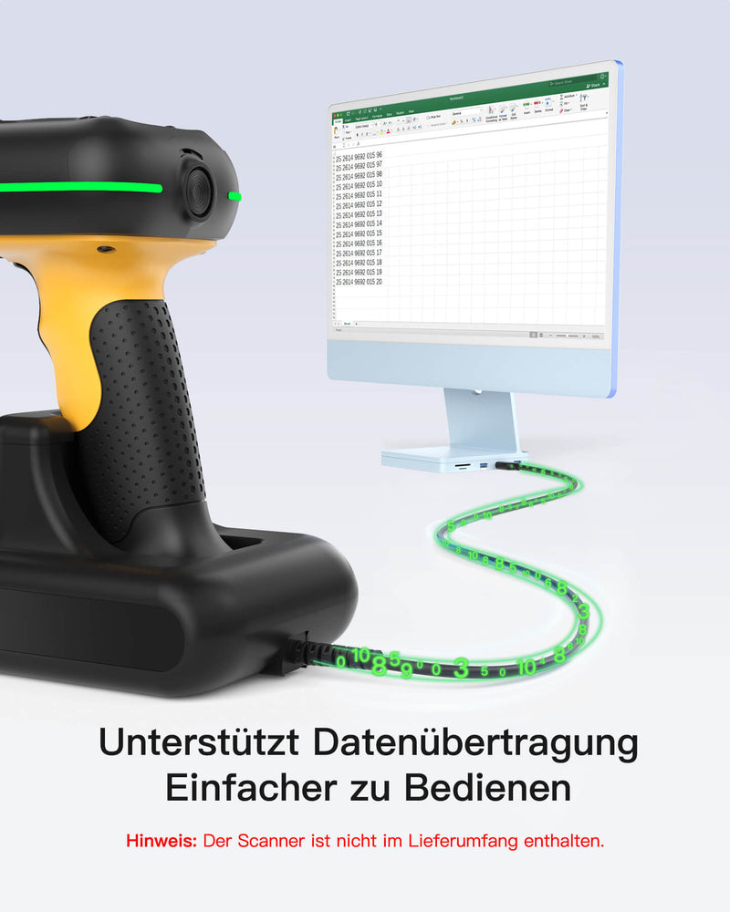 Barcode Scanner Ladestation, Geeignet BCST-61, BCST-75, BCST-75S