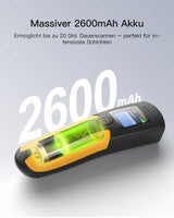 Nano 260D, Tragbarer 2D Barcode Scanner, 2600mAh-Akku - Inateck Office DE