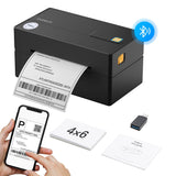 PR40 Mobile Thermo-Etiketten-drucker, Kabelloser 4x6 Versandetiketten Drucker für Versandpakete - Inateck Office DE