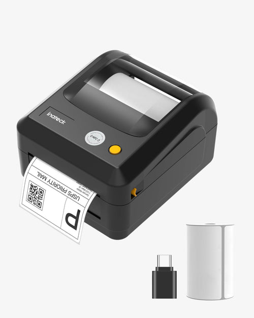 PR50 Bluetooth Etikettendrucker 4x6 für DHL Versandetiketten, Thermodrucker - Inateck Office DE