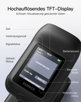 BCST-75D, IP66 Barcode Scanner Kabellos mit Display und Ladestation, 1D/2D/QR QR Code Scanner