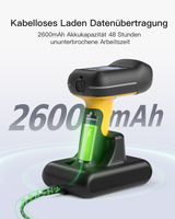BCST-75D, IP66 Barcode Scanner Kabellos mit Display und Ladestation, 1D/2D/QR QR Code Scanner