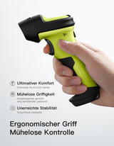 BCST-72S, Inateck Barcode Scanner Bluetooth mit Ladestation, 1D/2D/QR, 2.4G/USB, Liest von Bildschirmen