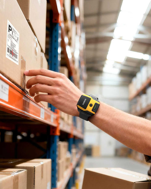 Wearable Barcode Scanner mit Sprachsteuerung – Freihand Scanner für Lager, Kommissionierung und Inventur | Nano 370 - Inateck Office DE