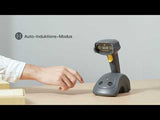 BCST-91 1D/2D Bluetooth 5.3 Barcodescanner, mit 2.4Ghz Intelligente Station & Mega-Pixel-Auflösung