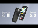 BCST-45 1D/2D-Bluetooth 5.3 Barcodescanner mit 2,4-Zoll-LCD-Bildschirm, 40m Reichweite, Taschenscanner